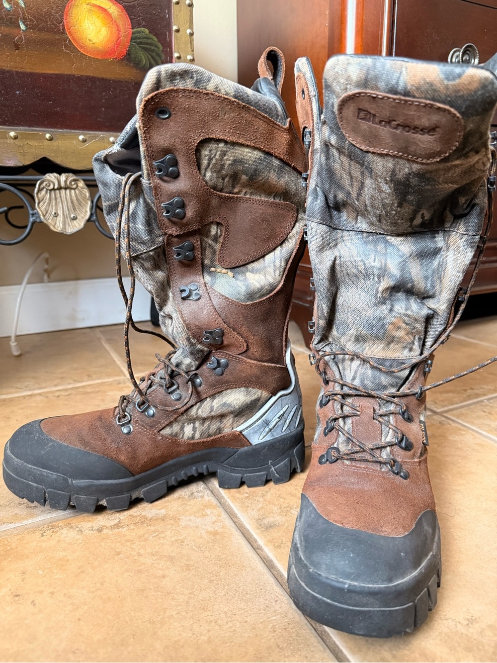 LACROSSE Gore-Tex outdoor boots men’s Mossy Oak Camo Waterproof Insulated Tall